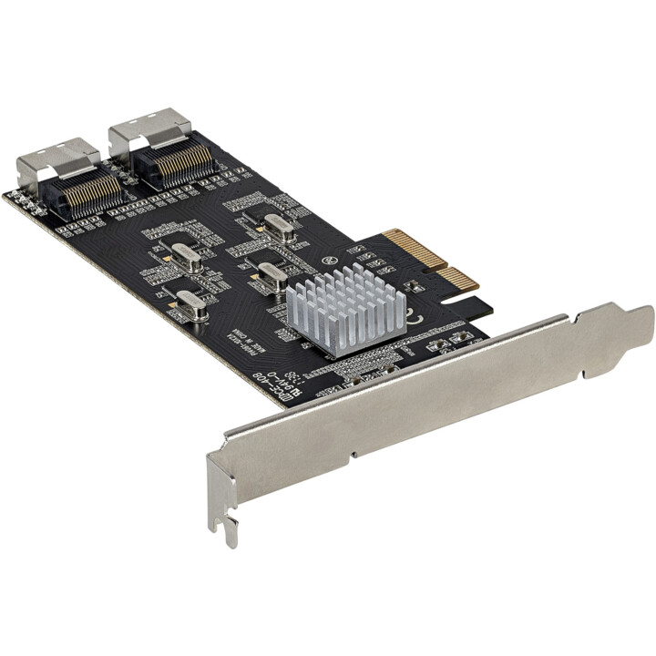 STARTECH.com 8P6G-PCIE-SATA-CARD tarjeta SATA PCIe de 8 puertos negra