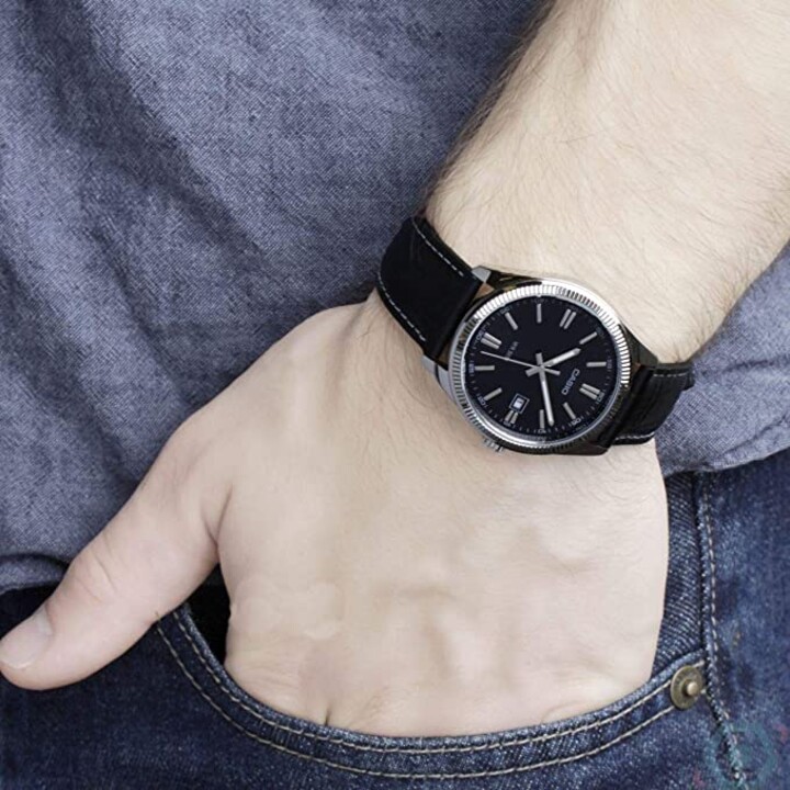 Orologio analogico da uomo Casio Collection MTP-1302PL-1AVEF/ 44 mm/ nero
