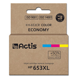 Actis KH-653CR encre d'imprimante, remplacement HP 653XL 3YM74AE ; Premium ; 18ml ; 300 pages ; couleur