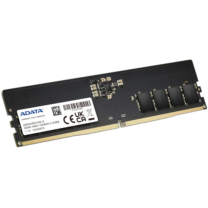 Adata DDR5 16GB 4800MHz CL40 UDIMM 1.1V PC RAM