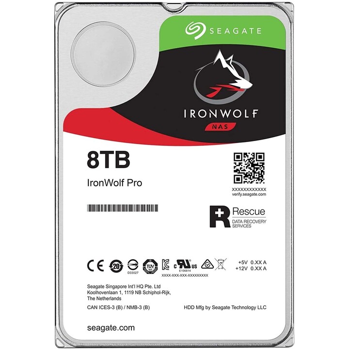 Disco rigido interno Seagate IronWolf ST8000VN004 da 3,5 "8000 GB Serial ATA III