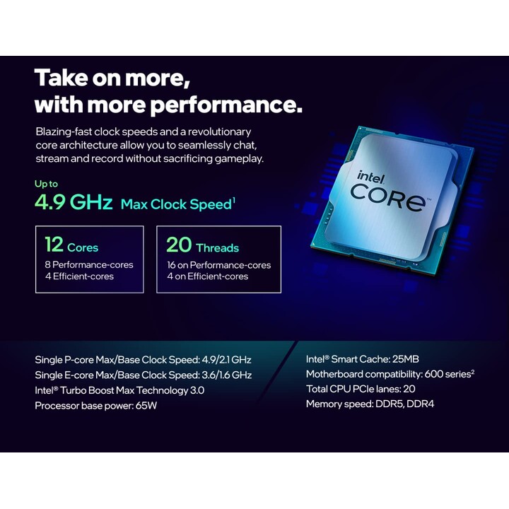 Processador Intel Box Core i7 i7-12700F 2.10Ghz 25M Alder Lake-S