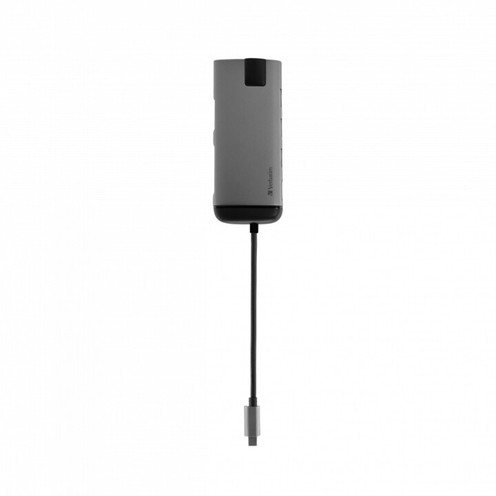Hub interfaccia Verbatim 49142 USB 3.2 Gen 1 (3.1 Gen 1) Type-C 1000 Mbit/s Nero, Argento
