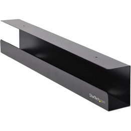 StarTech.com UDCMTRAY Under Desk Cable Management Tray, Black