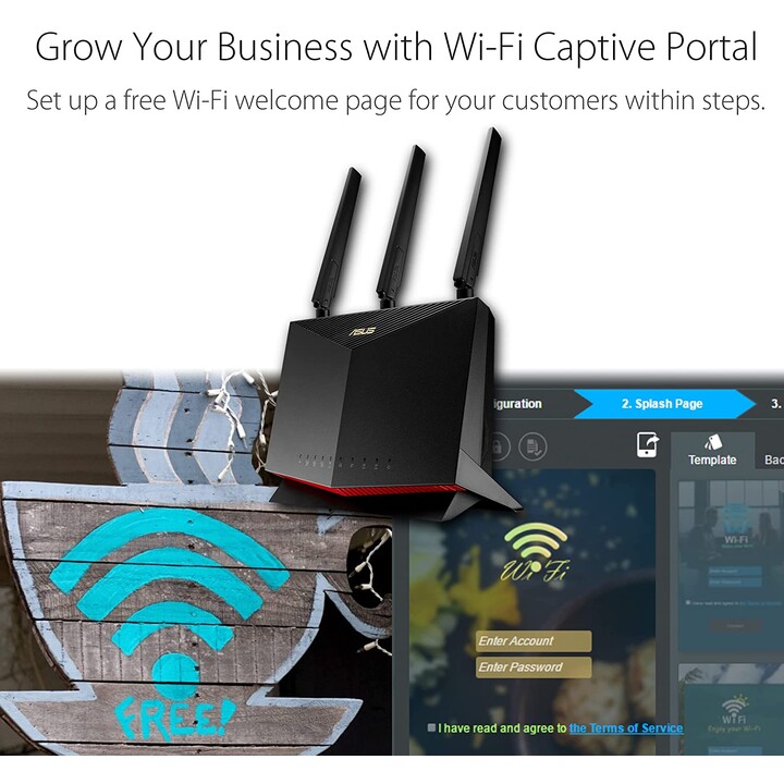 Asus 4G-AC86U LTE-Modemrouter AC2600 schwarz