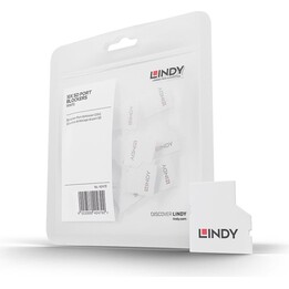 Lindy 40479 clip sicura Bloccaporte SD card Bianco Acrilonitrile butadiene stirene (ABS)