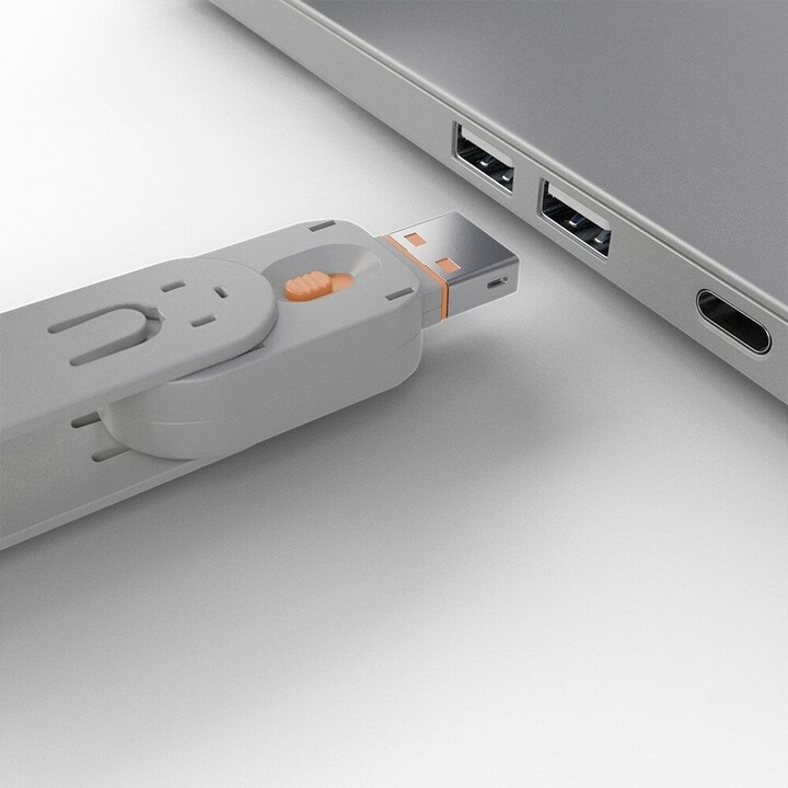 Clé de blocage de port usb type a, orange