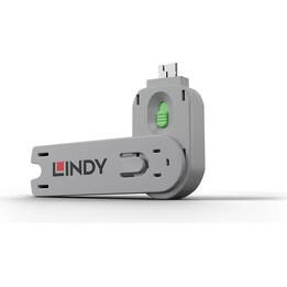 Usb type a port blocker key, green