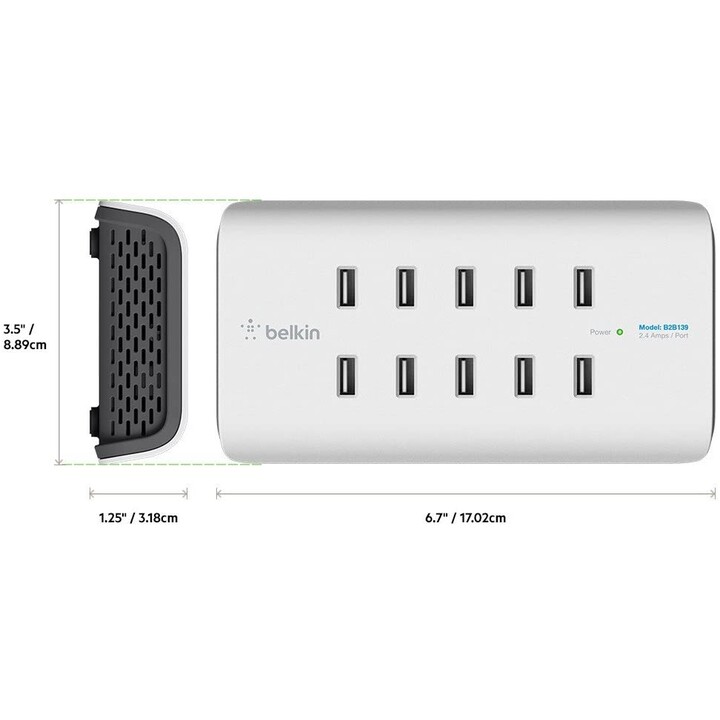 Caricatore USB a 10 porte 2 4 a