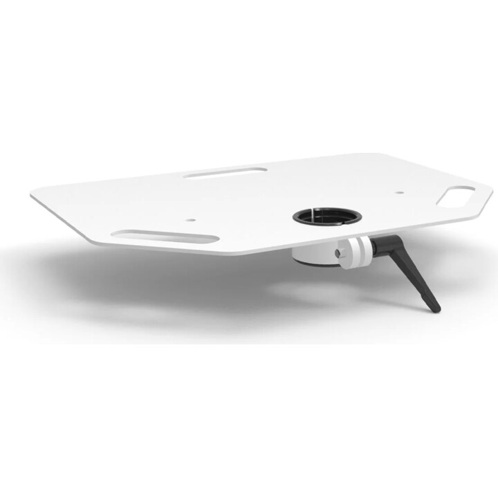 Rolling Rise WorkStation Keyboard Shelf - addon for Extended Rolling Rise Stand - White