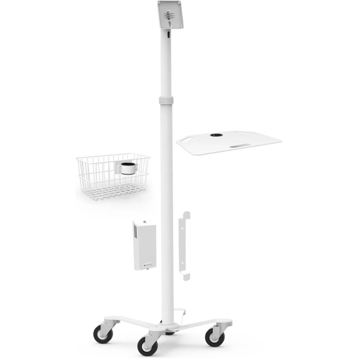 Rolling Rise WorkStation Keyboard Shelf - module complémentaire pour support Rolling Rise étendu - blanc