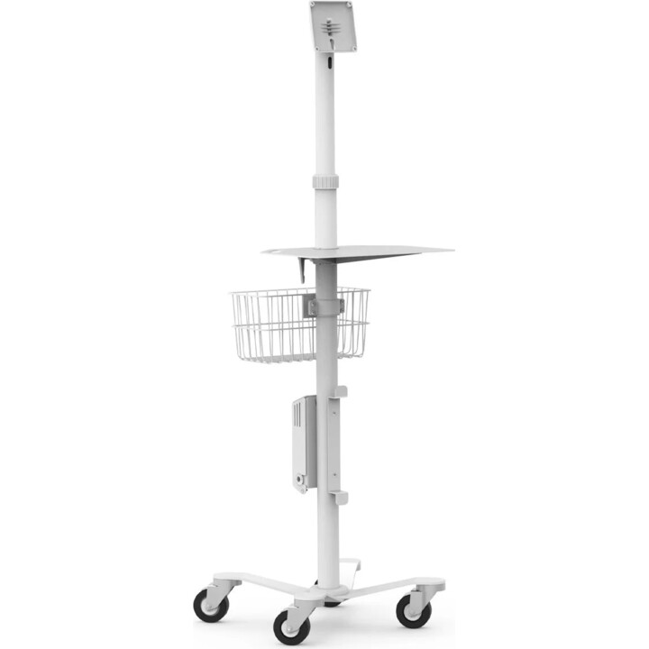 Rolling Rise WorkStation Keyboard Shelf - addon for Extended Rolling Rise Stand - White