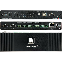 Dsp-62-aec 6x2 poe audio matrix