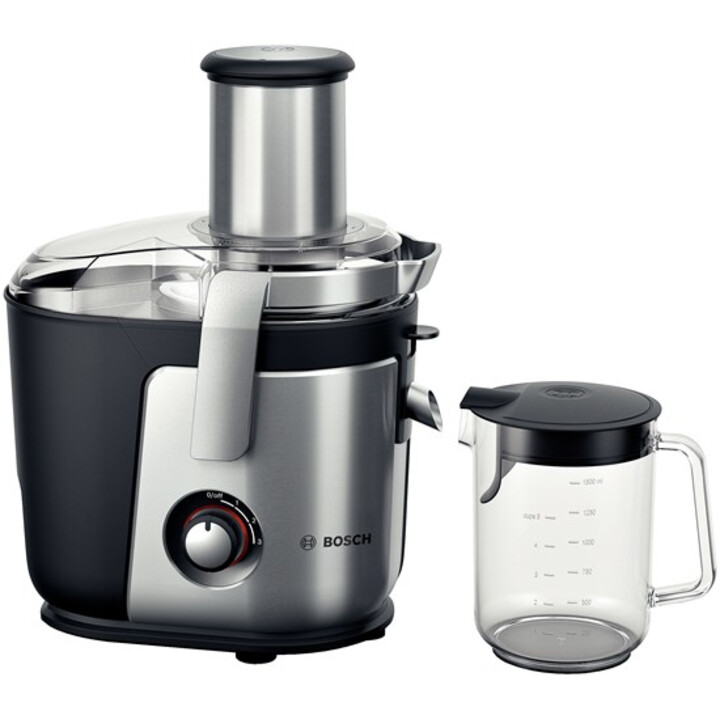 Bosch MES4010 Saftpresse Zentrifugal-Entsafter Schwarz , Silber 1200 W