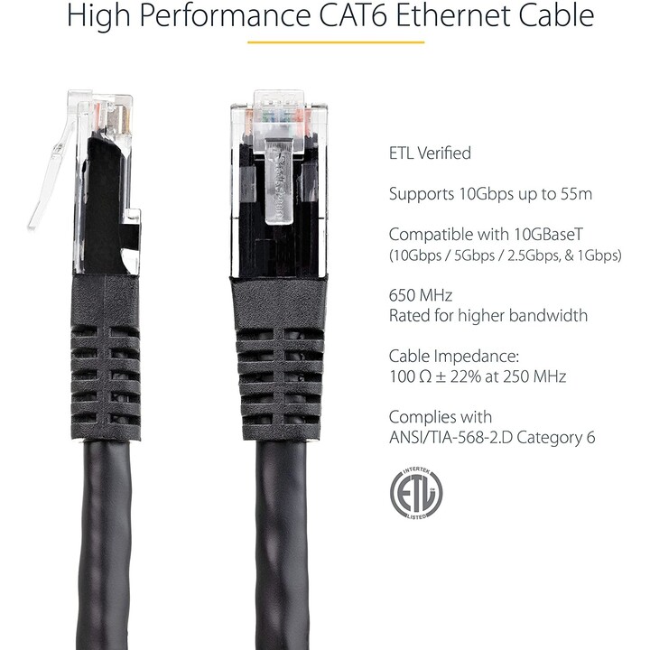 Cable constructcat6a 10gig u/utp15m