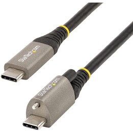 StarTech.com 3ft (1m) USB-C Cable, Top Screw Locking, USB 10Gbps, 100W (5A) Power Delivery, 8K 60Hz / 4K 144Hz DP Alt Mode, USB-