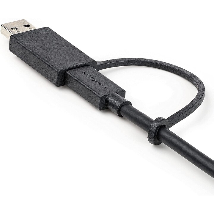 StarTech.com Cavo USB-C da 1 m con Adattatore USB-A, USB 10Gbps/5Gbps, Power Delivery 100W (5A), DP Alt Mode 8K 60Hz / 4K 144Hz,