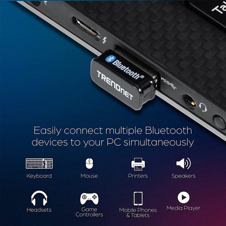 USB - Bluetooth adapter TRENDnet TBW-110UB/ 3 Mbps