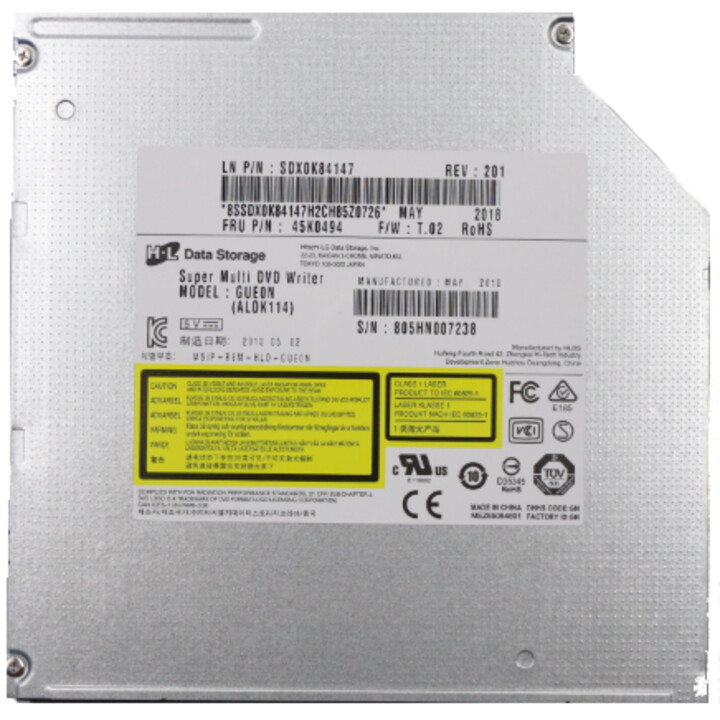 REGRABADORA DVD LENOVO SATA SLIM 9.0MM INTERNA SIN EMBELLECEDOR