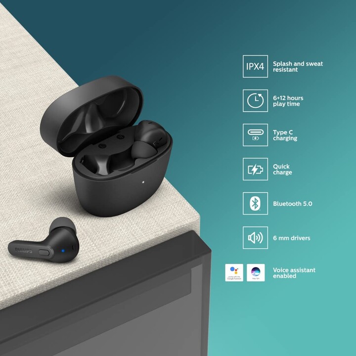 Philips Null TAT2206WT Black