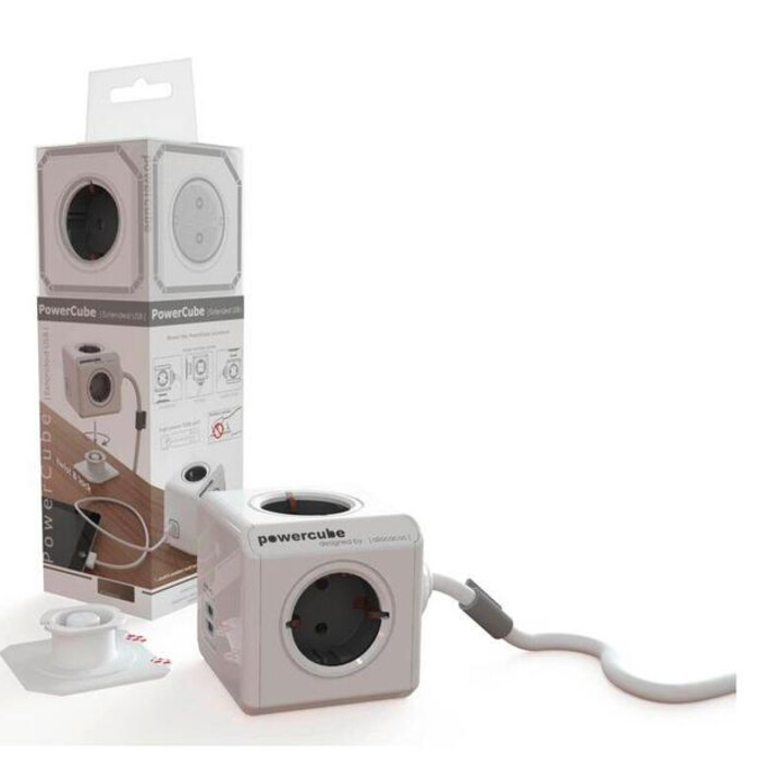 SPINA POWERCUBE ESTESA USB 1.5M GRIGIO 1406GY/DEEUPC
