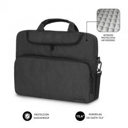 Maletín Subblim Air Padding para Portátiles hasta 15.6'/ Gris Oscuro - Imagen 1