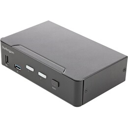 StarTech.com 2 Port HDMI KVM-Switch - Einzelmonitor 4K 60Hz Ultra HD HDR - HDMI 2.0 KVM Umschalter mit 2 Port USB-3.0-Hub (5 Gbi