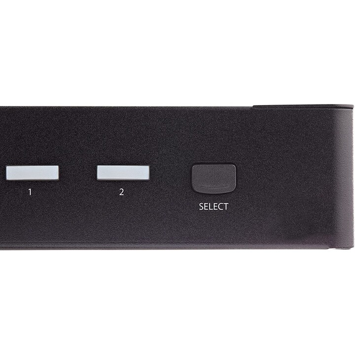 StarTech.com Switch Conmutador KVM de 2 Puertos HDMI 2.0 4K para 1 Monitor - Vídeo de 4K y 60Hz Ultra HD - HDR - Hub Ladrón USB 