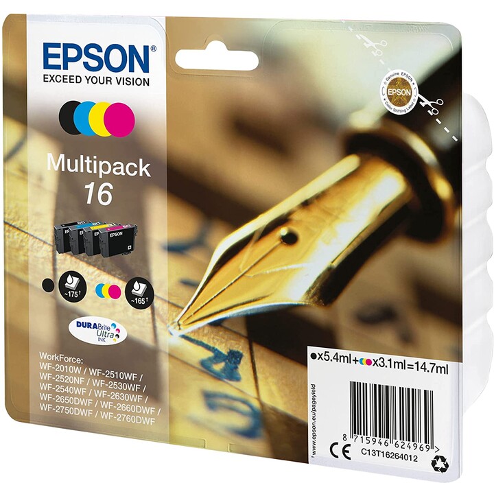 Epson 16XL Pen and crossword multipack DURABrite Ultra 4 colori