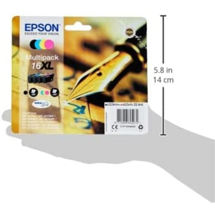 Epson 16XL Multipack Tintenpatronen schwarz, cyan, magenta und gelb