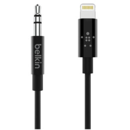 Lighning to audio 3.5mm negro