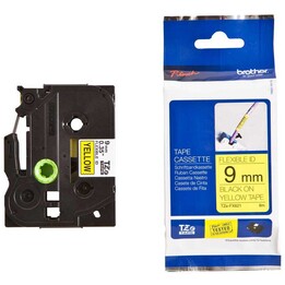 Brother TZe-FX621 9MMx8M Jaune/Noir