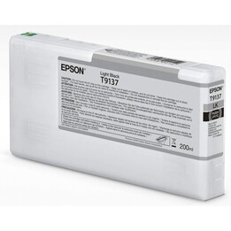 Original epson t9137 light black ink c13t913700 200ml