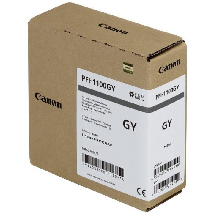 Original Canon PFI-1100Gy Grey Tinte 160ml