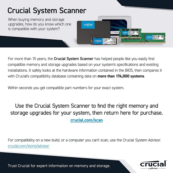 Crucial DDR4 32GB PC 3200 CT32G4DFD832A 1x32GB