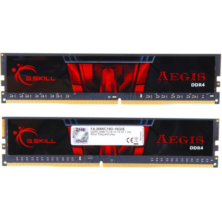 G.Skill Aegis DDR4 memory module 16GB 2666 MHz