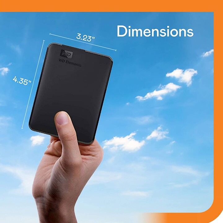 Western Digital WD Elements Portable disque dur externe 4000 Go Noir