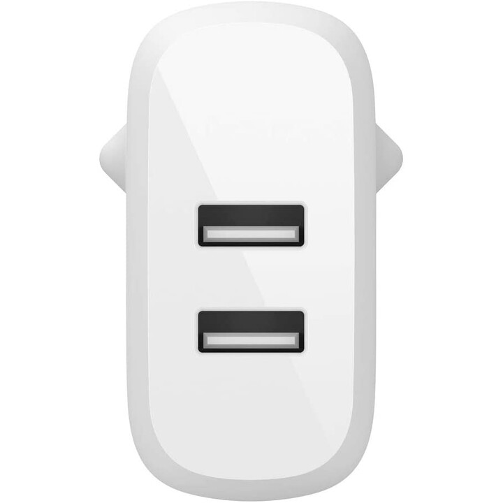 Belkin BoostCharge chargeur mural double USB-A 24 W blanc