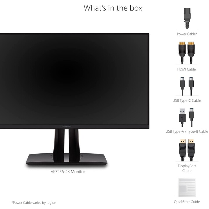 ViewSonic ColorPro VP3256-4K (32") 81,3cm LED-Monitor (4K UHD, 3840x2160, 5ms, 350 cd/m², IPS, HDMI, DisplayPort, USB-C)