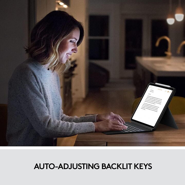 ABDECKUNG + TASTATUR LOGITECH COMBO TOUCH GRAPHITE FÜR IPAD 2019