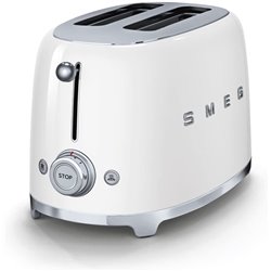 SMEG TOASTER 2X2 50´STYLE WHITE TSF01WHEU