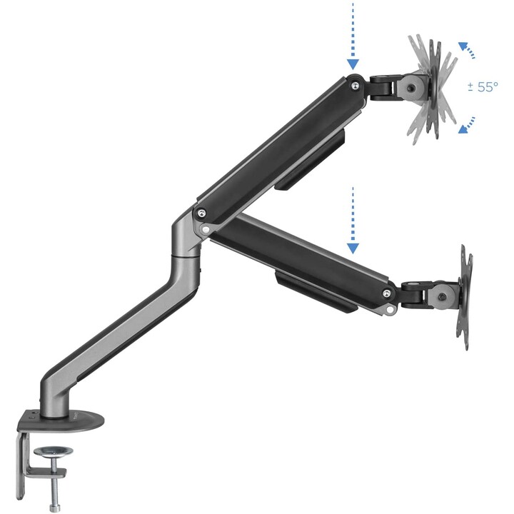 SOPORTE MESA MONITOR/TV TOOQ DB4032TNR-G 17''/32'' MAX.9KG NEGRO 1 BRAZO