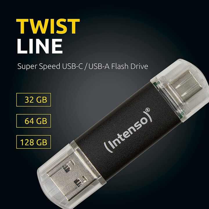 Intenso Twist Line - 128 Go (clé USB 3.2 Type-C)
