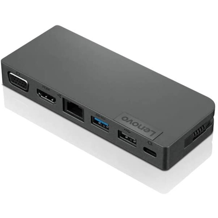Lenovo 4X90S92381 base para portátil y replicador de puertos Alámbrico USB 3.2 Gen 1 (3.1 Gen 1) Type-C Gris