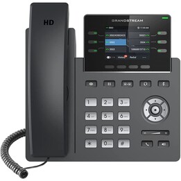 Grandstream Networks GRP2613 téléphone fixe Noir 6 lignes TFT