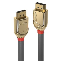 5m displayport 1.2 cable, gold line