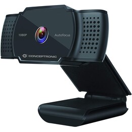 WEBCAM CONCEPTRONIC AMDIS HD 2K PRETO