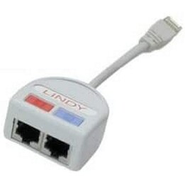 Lindy Port Doubler splitter di rete grigio