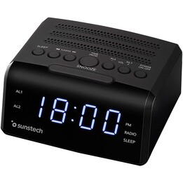 SUNSTECH DOPPIA SVEGLIA RADIO