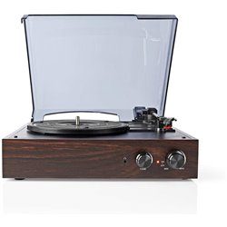 NEDIS TURNTABLE 33 | 45 | 78RPM | 18W |MP3 CONVERSION | ABS | MDF | BROWN